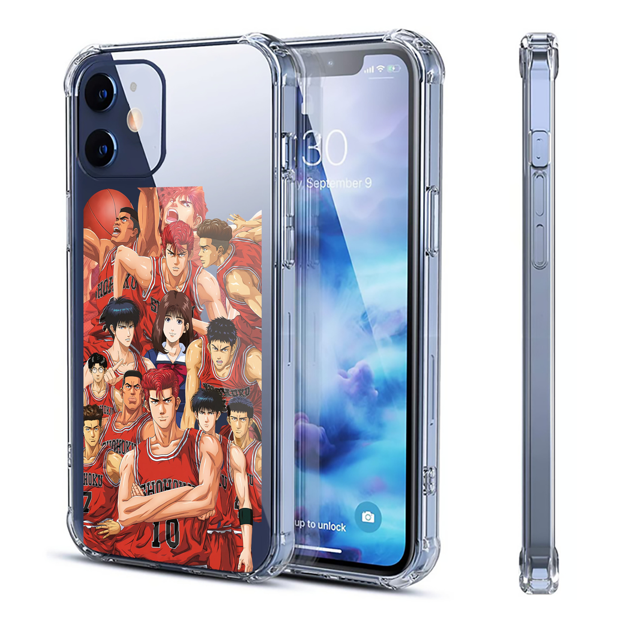 （画像用） SLAM DUNK／スラムダンク 【iPhone 12シリーズ対応】透明スマホケース（クリアソフトケース）